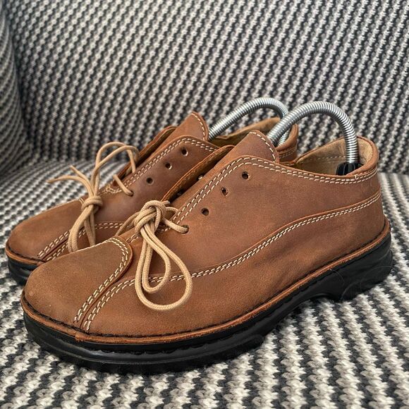 Footprints by Birkenstock brown leather lace up Oxford Women’s shoe size 9-9.5 ( - Picture 5 of 10